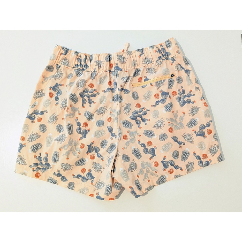 The North Face Class V Shorts Medium Peach Cactus Print EUC